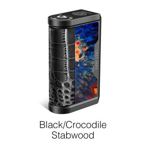 Box Centaurus DNA 250C série limitée en bois stabilisée  - Lost Vape  Black/Crocodile-Stabwood 