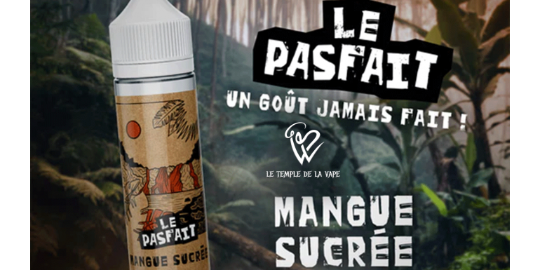 Le E-liquide Mangue Sucrée de Le Pasfait : un mélange tropical et rafraîchissant pour les amateurs de vape fruitée"